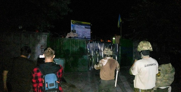 В Святошинском районе Киева произошли столкновения на строительной площадке