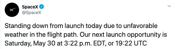 SpaceX скасувала відправку астронавтів на орбіту Землі