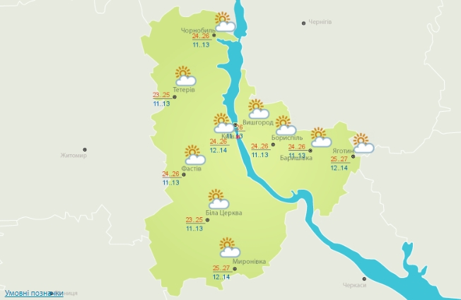 В Украине сегодня солнечно, днем до +30