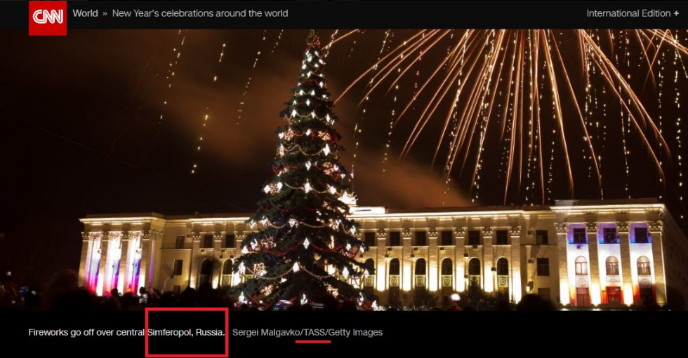 CNN назвал оккупированный Крым российским