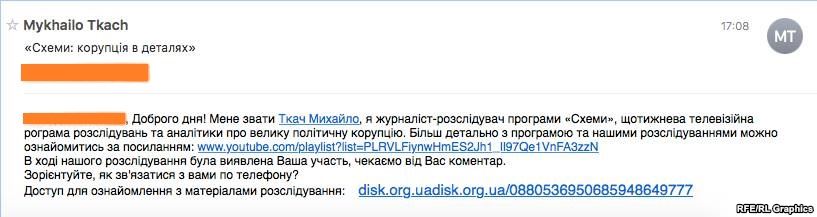 Мошенники от имени журналиста "Схем" массово рассылают подозрительные электронные письма