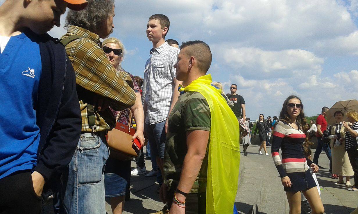 В Киеве в парке Вечной славы снова произошли стычки