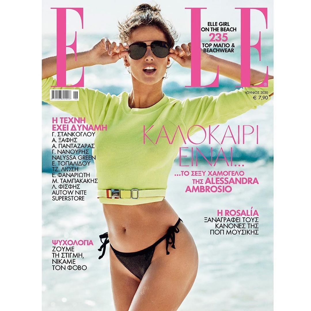 Так идеальна: Алессандра Амбросио блистает на обложке известного глянца в крошечном бикини