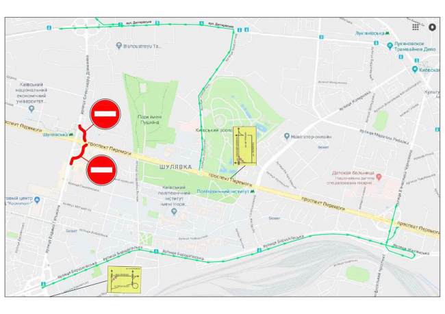 В Киеве из-за реконструкции перекрыты съезды с Шулявского путепровода