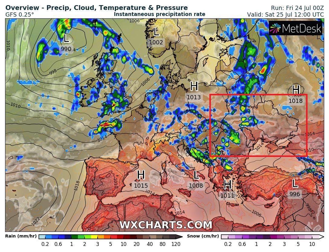 В Україну нагрянуть проливні дощі і спека: які області під ударом
