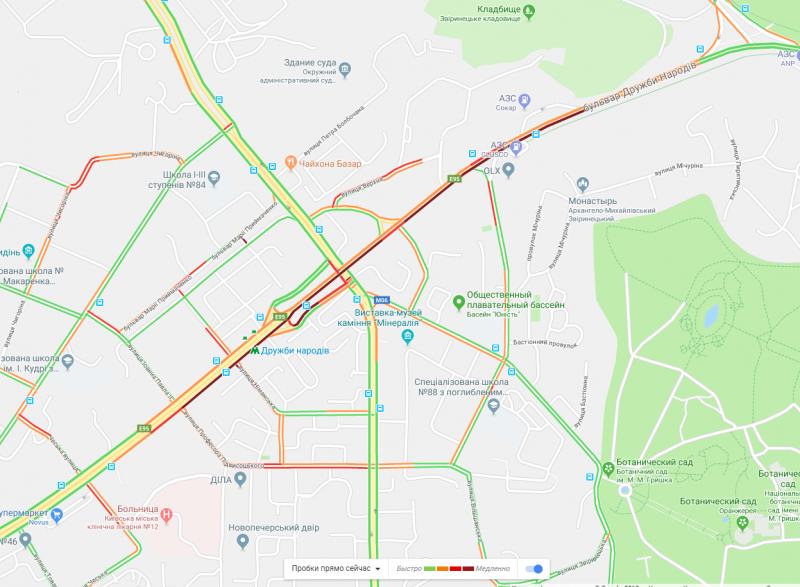 У Києві через аварії утворилися затори