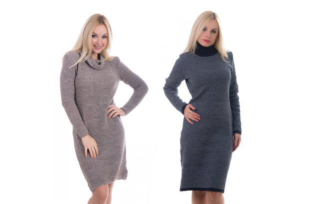 Вязаные платья - женственность в зимнюю стужу