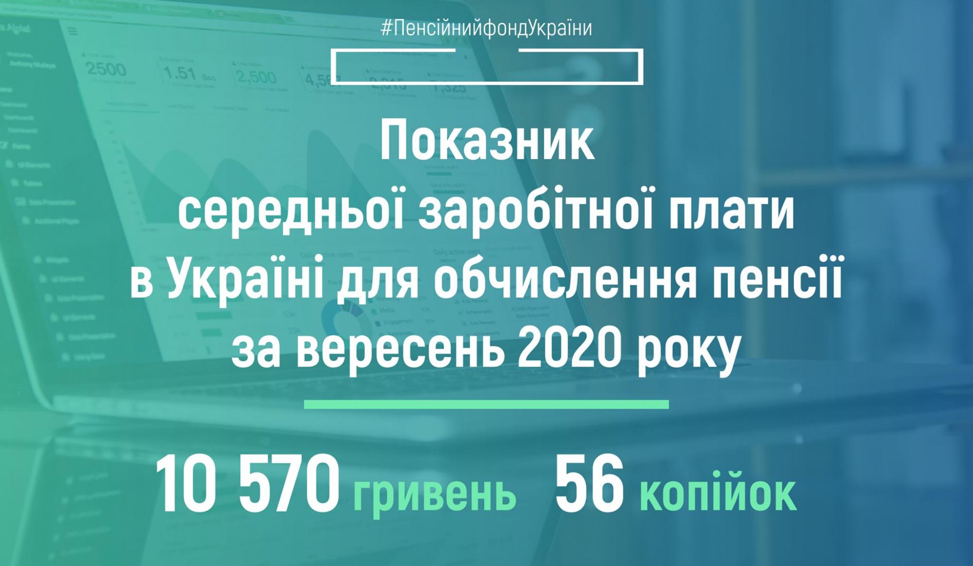Показник зарплати для розрахунку пенсій зріс майже на тисячу гривень