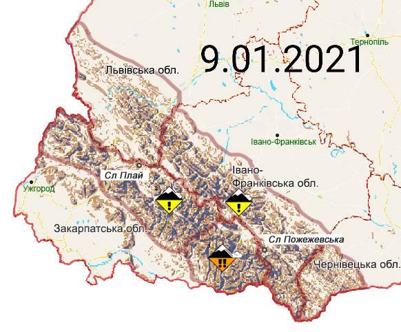 В Карпатах - серьезная угроза схождения лавин: где опаснее всего (карта)