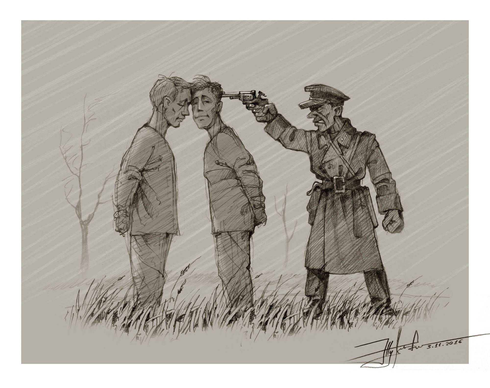 С целью экономии: в сети показали, как советский солдат убивал украинцев