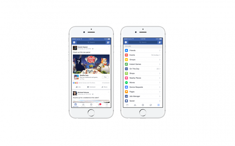 Facebook запустил игровую платформу в Messenger