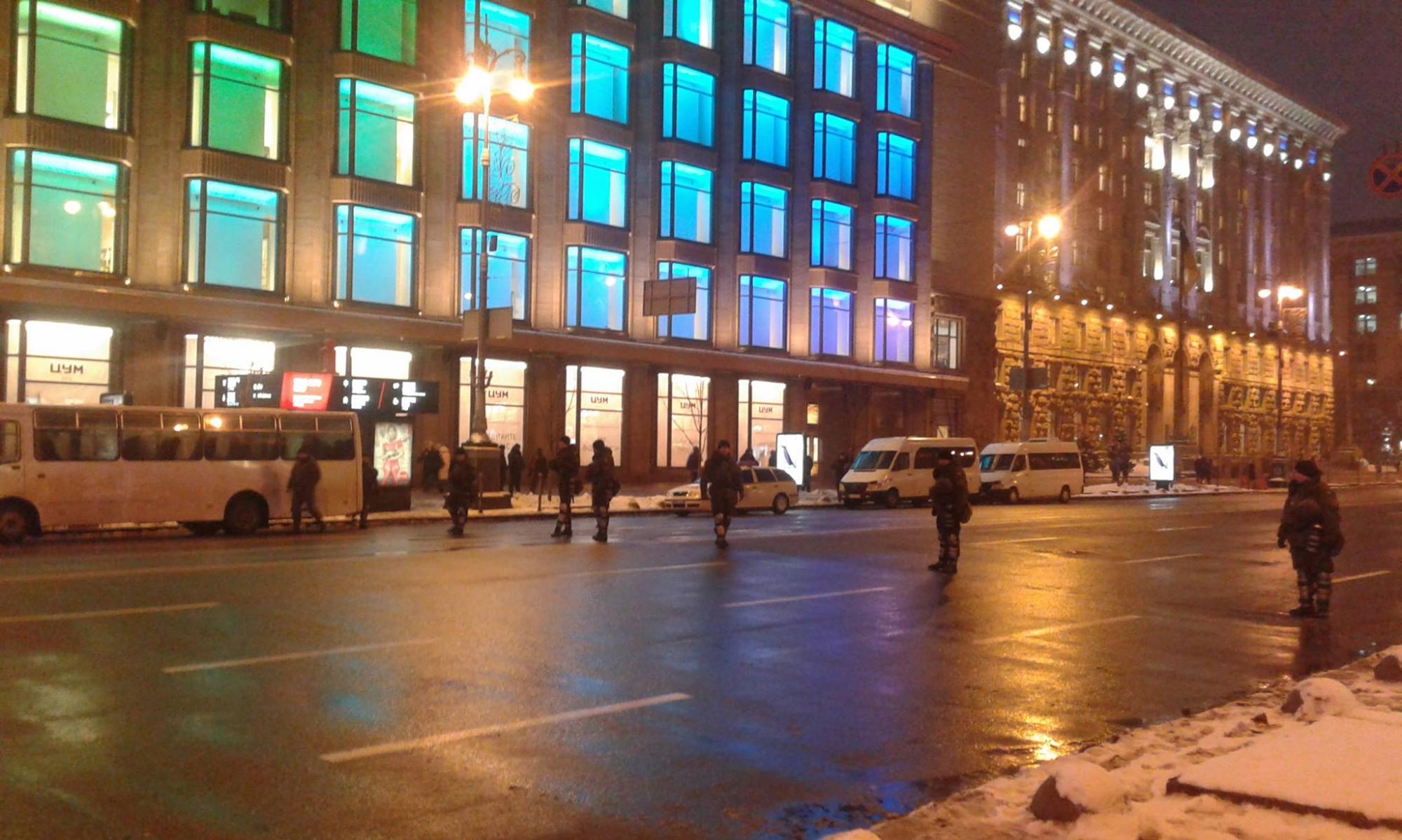 Крещатик перекрыт из-за ожидающегося Марша миллионов