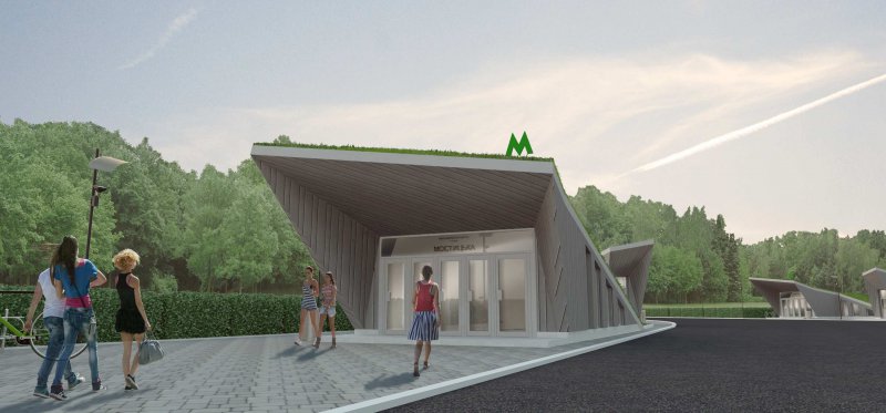 Метро на Виноградарь будет с "изюминкой": газон на крыше и стеклянные панели