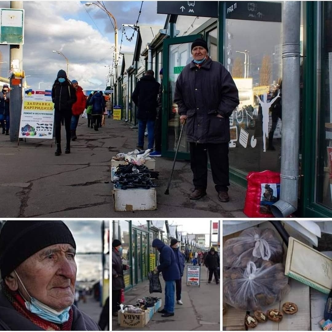 Продає горіхи біля метро: українців зворушила історія про 93-річного ветерана в Києві