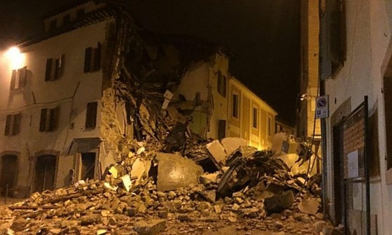 Землетрясение в Италии: фото и видео