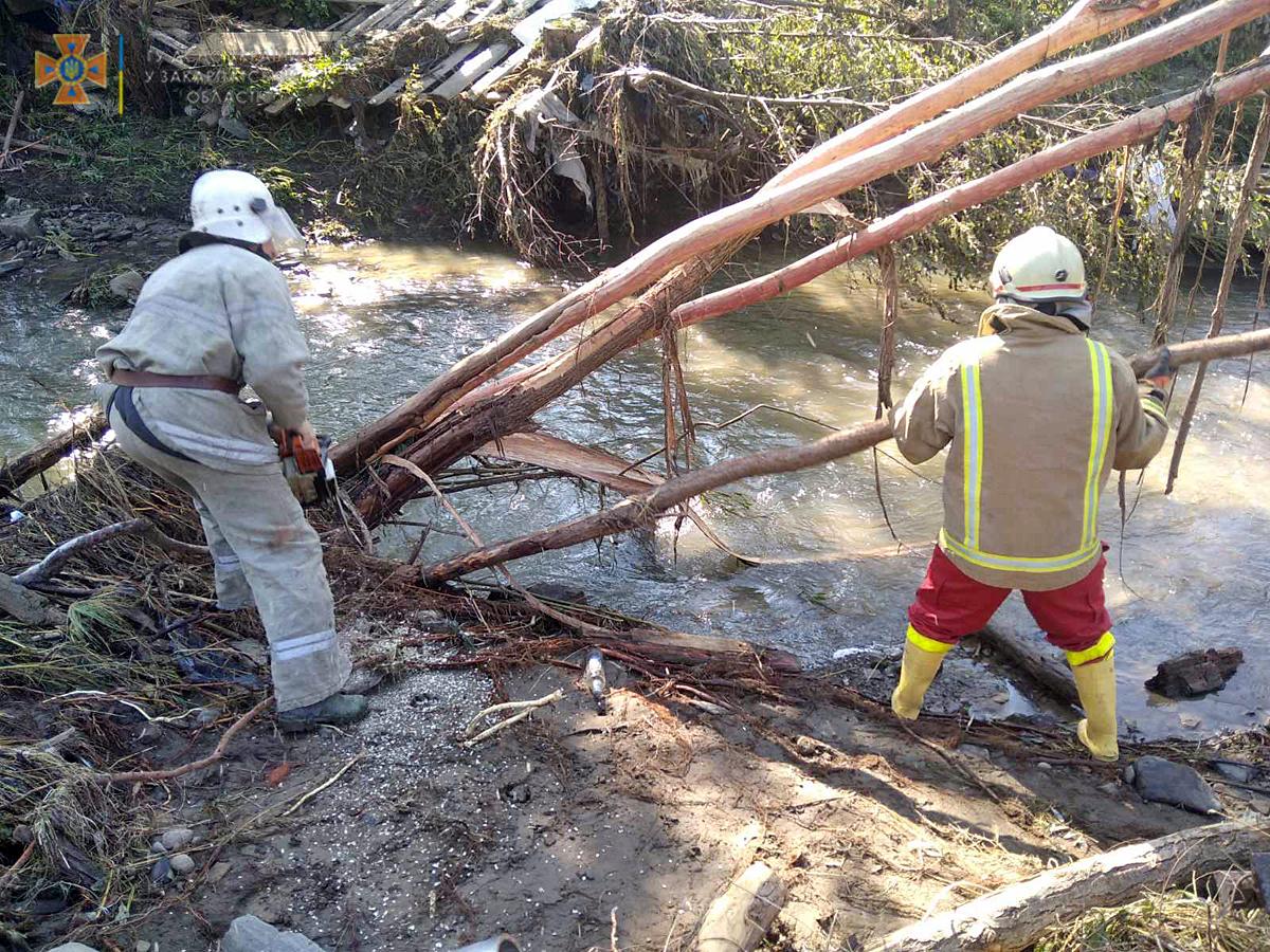 Жители Закарпатья показали, как начинается паводок (видео)
