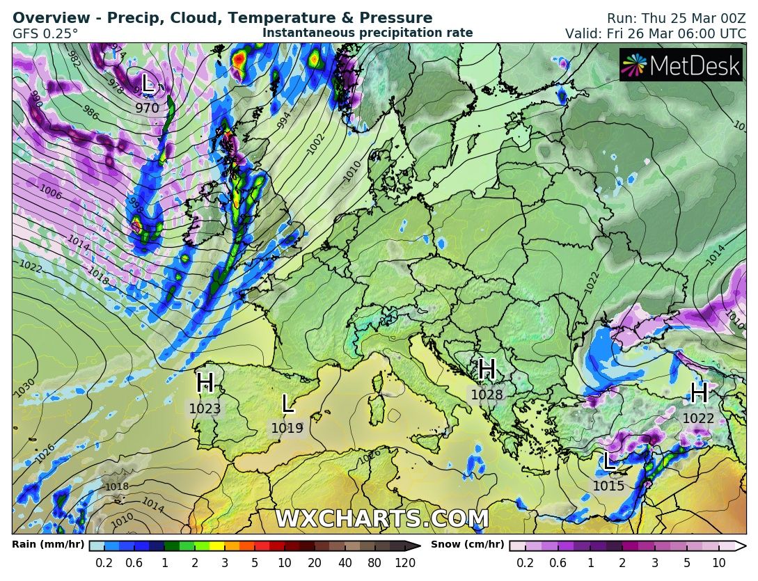 Потепление будет со снегом и дождями: конец марта готовит новые погодные сюрпризы