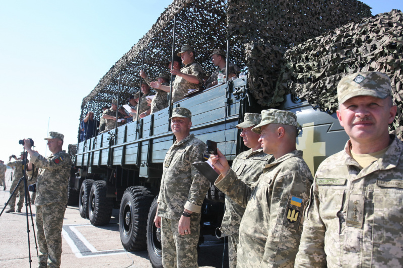 Украинские военные провели первую репетицию парада ко Дню Независимости