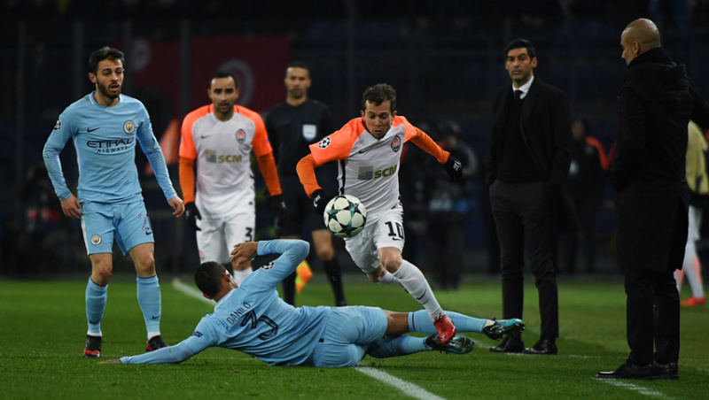 Шахтер - Манчестер Сити 2-1: видео голов и обзор матча