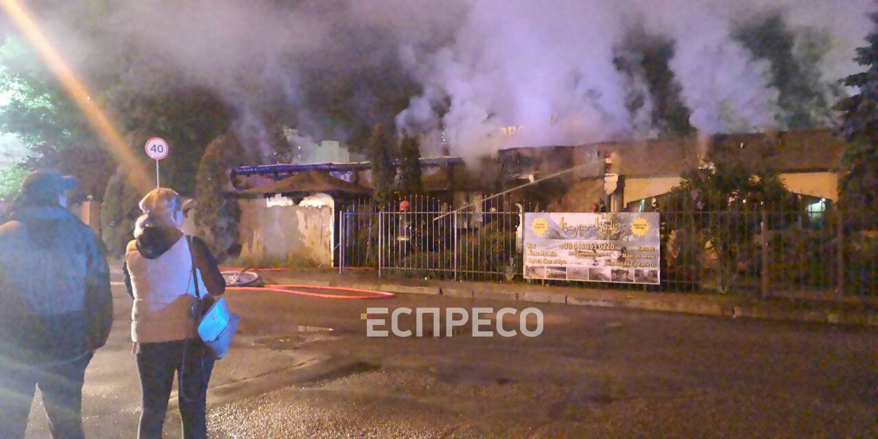 В ресторане Киева произошел "адский" пожар (видео)