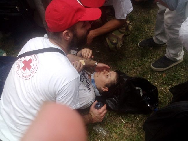 одній з поломниць на Володимирській горці стало погано