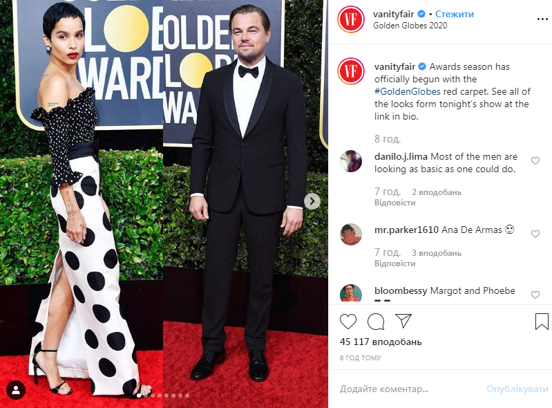 Золотой глобус-2020: топ-10 самых роскошных нарядов с красной дорожки