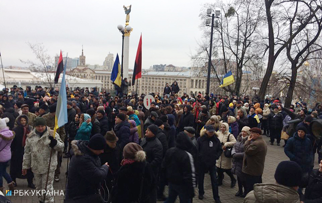 Мітинг у Києві: активісти мають намір організувати штаб у Жовтневому палаці