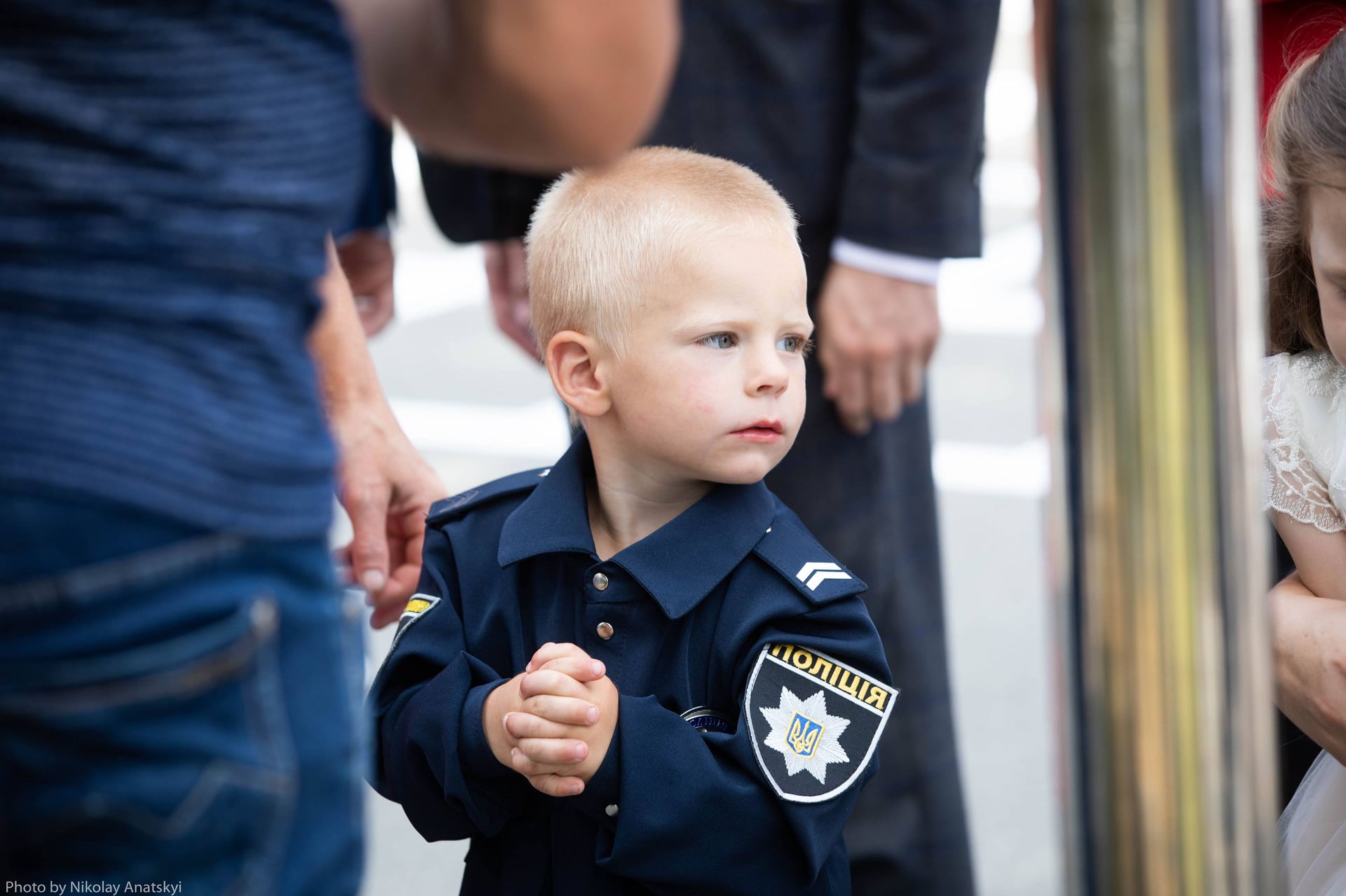 Маленький "поліцейський" Богданчик замилував українців (фото)