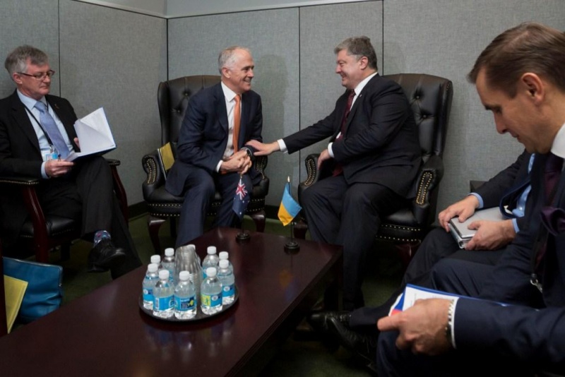 Порошенко встретился с Тернбуллом на Генассамблее ООН в Нью-Йорке 1