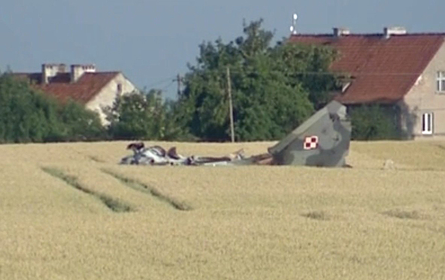 В Польше разбился боевой истребитель МиГ-29