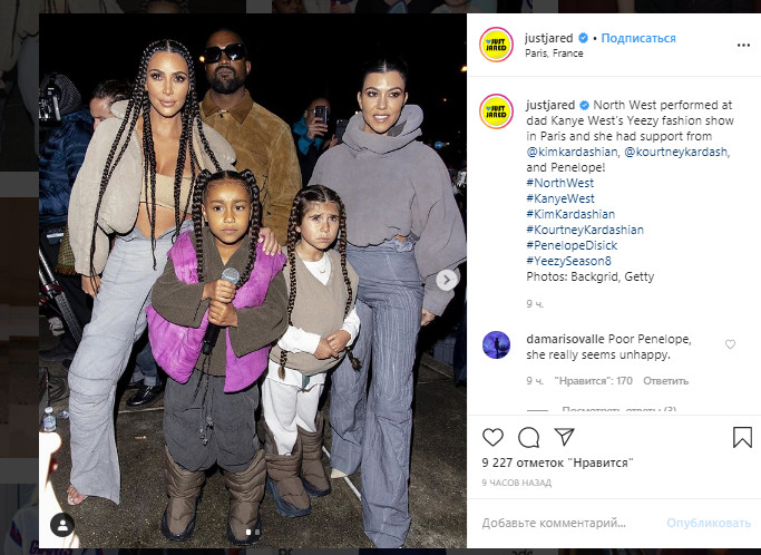 Будущая звезда: 6-летняя дочь Ким Кардашьян впервые зачитала рэп на модном шоу отца (видео)