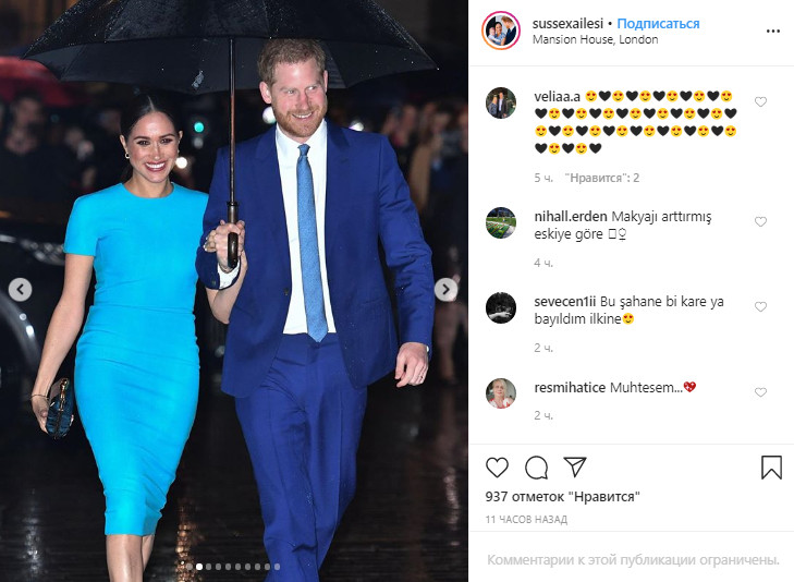 Меган Маркл в платье за 32000 грн стала сенсацией на церемонии Endeavour Fund Awards в Лондоне