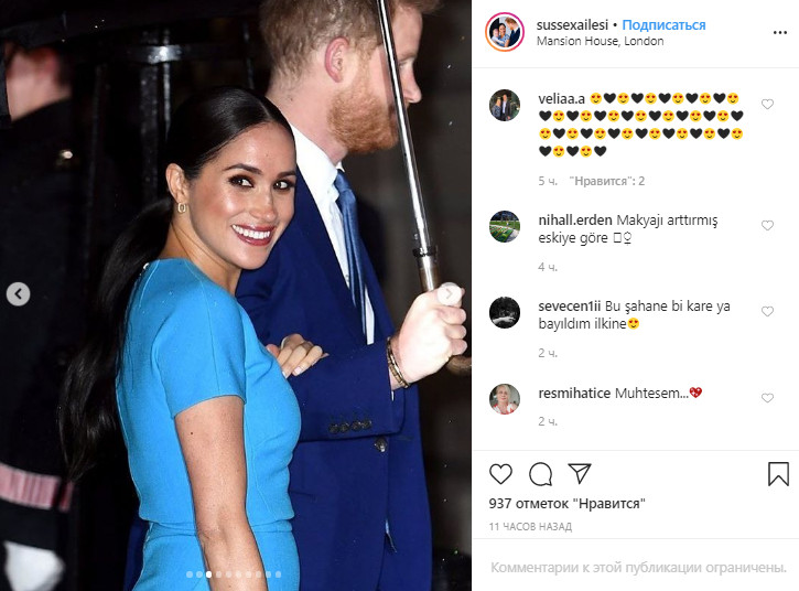 Меган Маркл в платье за 32000 грн стала сенсацией на церемонии Endeavour Fund Awards в Лондоне