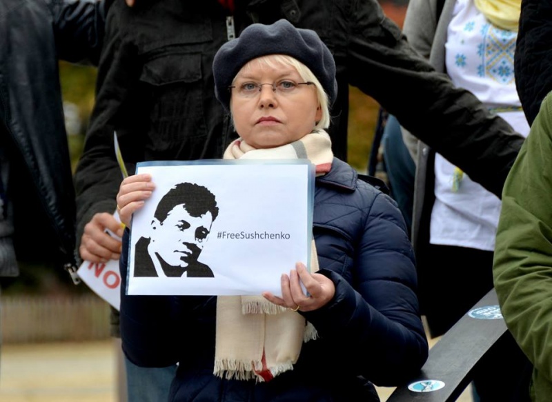 В Брюсселе прошла демонстрация против агрессии РФ в Украине