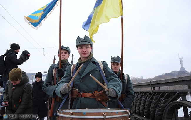 В Украине сегодня отмечают День Соборности (фоторепортаж)