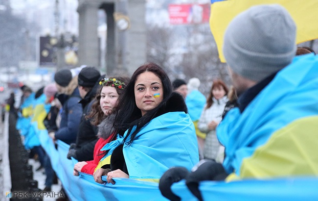 В Украине сегодня отмечают День Соборности (фоторепортаж)