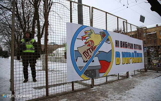 Выборы президента РФ: в Киеве перекрыли Воздухофлотский проспект