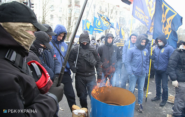 Выборы президента РФ: в Киеве перекрыли Воздухофлотский проспект