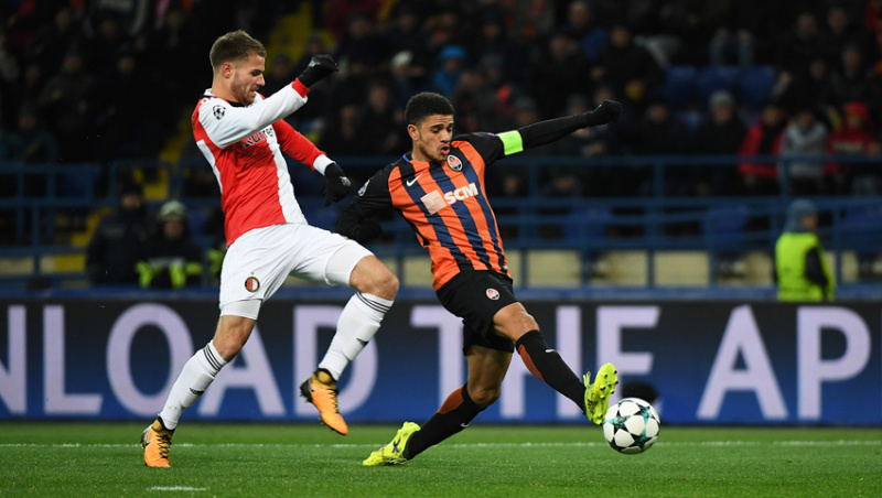 Шахтер - Фейеноорд 3-1: видео голов и обзор матча