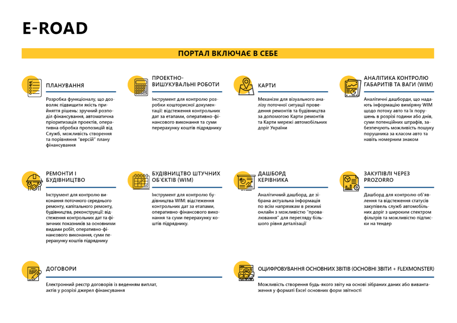 "Укравтодор" презентував систему автоматизованого керування дорогами E-ROAD