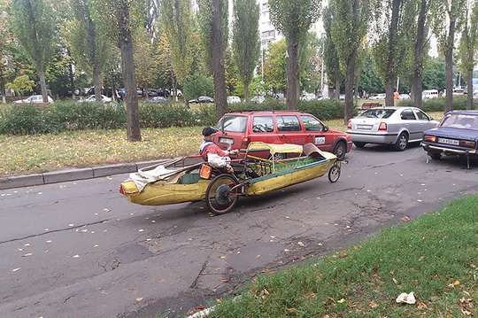 На киевских дорогах заметили самый необычный экологичный транспорт (фото)
