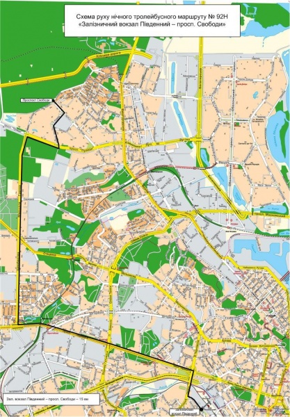 ночь, киев, троллейбус