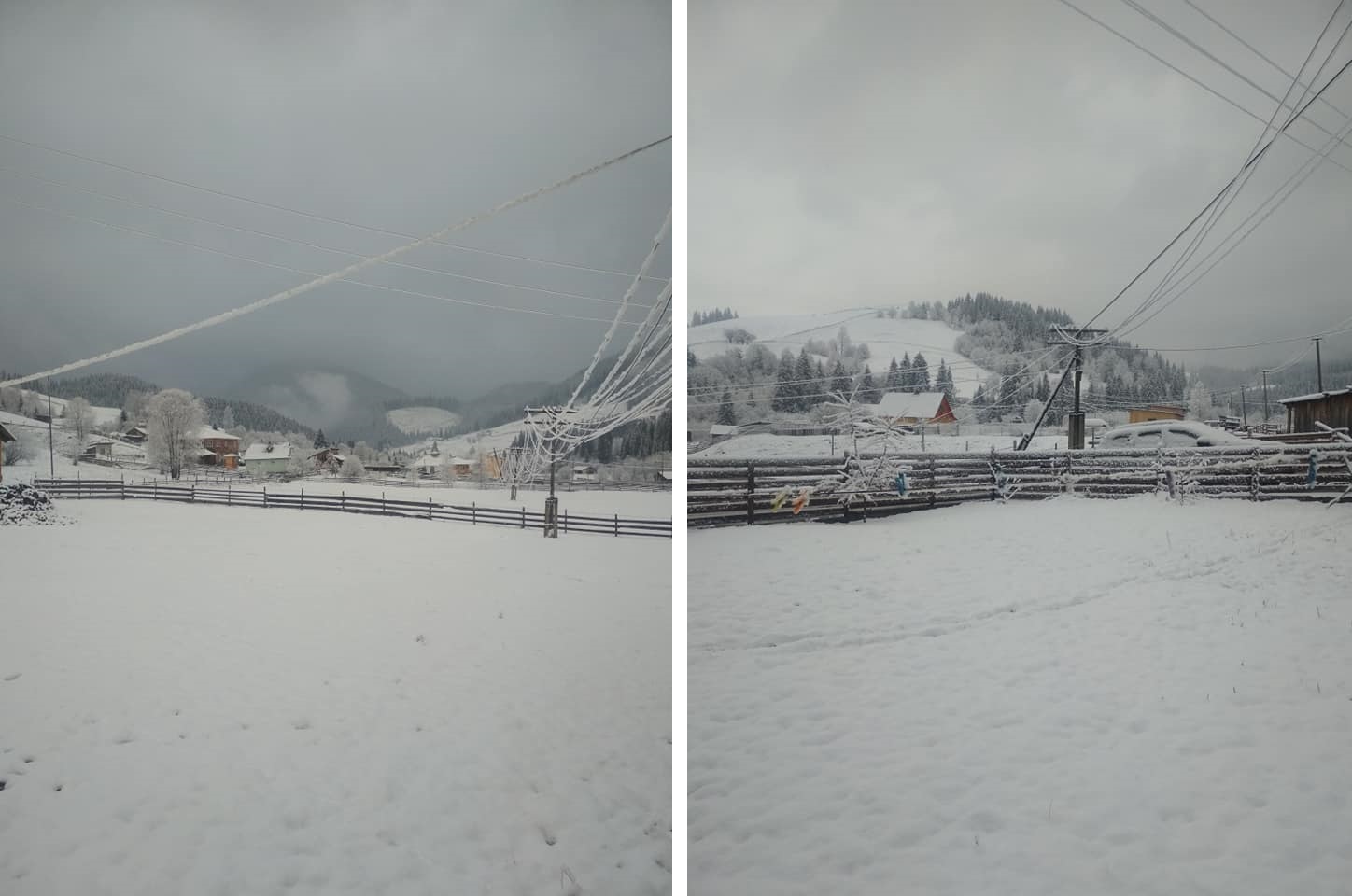 Украину засыпает снегом в конце апреля: фото и видео из разных уголков страны