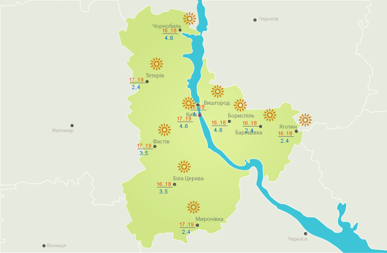 Погода на сегодня: в Украине солнечно, температура до +22