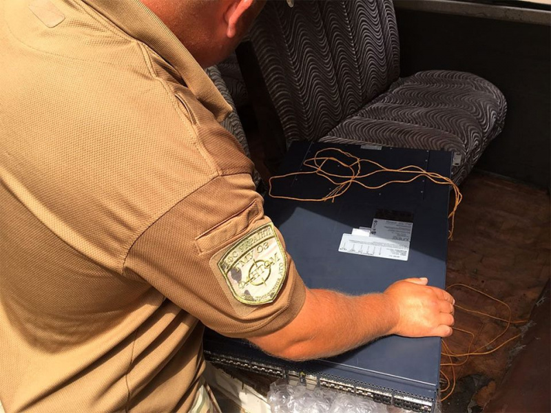 В районе ООС изъяли оборудование для обработки данных