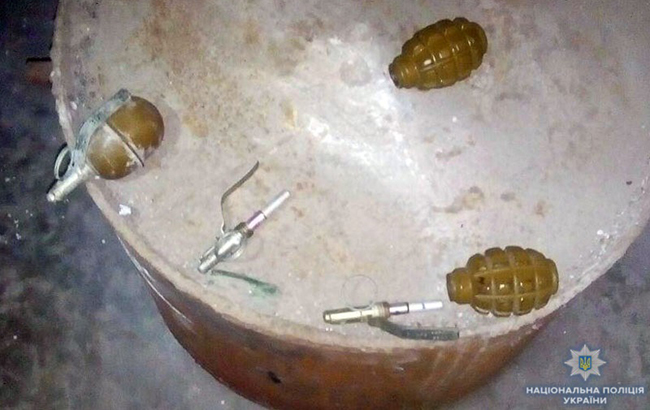 Полиция обнаружила в Донецкой области арсенал оружия