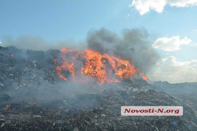 В Николаеве горит главная городская свалка