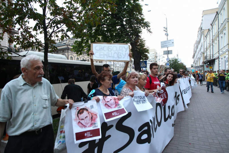 У Києві відбулася акція на підтримку Сенцова