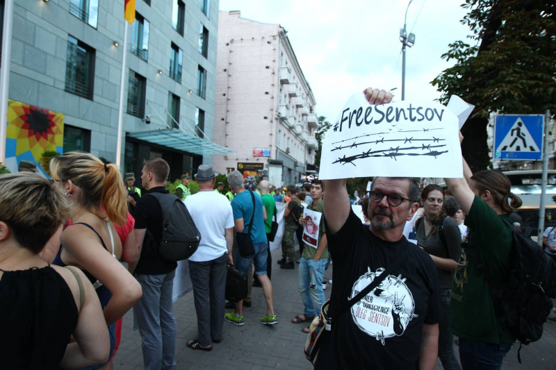 У Києві відбулася акція на підтримку Сенцова