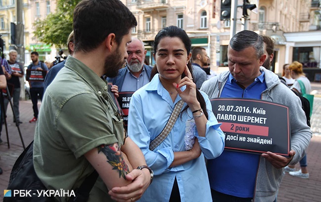 В центре Киева проходит акция памяти Павла Шеремета